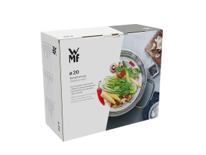 Dampfgareinsatz pentru oale WMF, 20 cm, Cromargan inox 1810, spulberat - Img 9