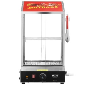 Dampfgarer Hot Dog VEVOR 37L, 1200W, cu 2 etaje si control temperatura 30-85 - Img 9