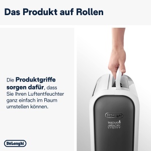 De'Longhi Tasciugo AriaDry Light DNS65, Desumidificator d'Air Maison, Enleve 6 Litres par Jour, Laundry Function, Timer 8h, Technology of Zeolithe, 34 Decibels, 520W, Gris - Img 6