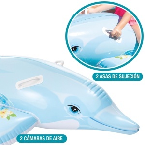 Delfin Gonflabil Intex 58535NP, 175x66 cm, Vinyl, 40 kg - Img 2