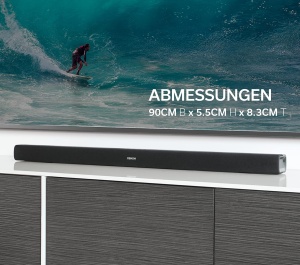 Denon DHT-S316 2.1 Flat TV Soundbar cu subwoofer wireless, Bluetooth, HDMI ARC, Dolby Digital, DTS, intrare optica - Img 5