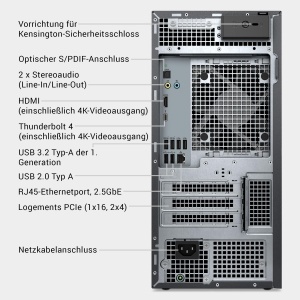 Desktop PC Dell Tower Plus EBT2250 - Intel Core Ultra 7, 16GB RAM, 1TB SSD, Graphit - Img 9
