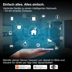 Detector de apa OSRAM SMART WiFi, IP65, alb, 69 mm - Img 6