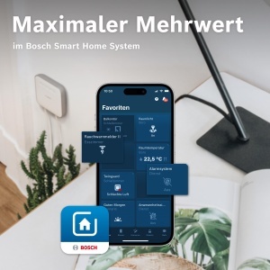 Detector de fum inteligent Bosch Smart Home Rauchmelder II, baterie schimbabila, notificari prin aplicatie - Img 7
