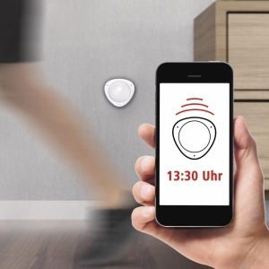 Detector de miscare Wi-Fi Hama cu alarma si lumina, 10m, alb - Img 3