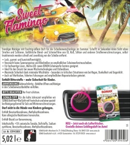Detergent pentru parbriz SONAX Sweet Flamingo, 5 Litri, fara dungi - Img 2
