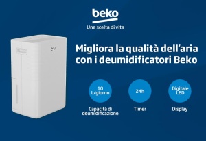 Dezumidificator Beko BDPO 010, 10L, 39 dBA, Timer 12h - Img 3