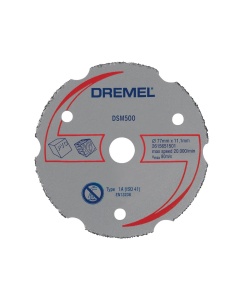 Disc de taiere Dremel DSM500 pentru feronerie, 20 mm adancime, pentru lemn si plastic