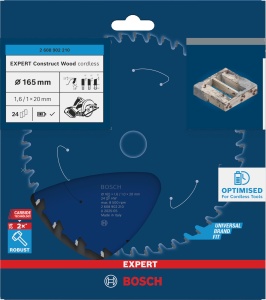 Disc Saw Bosch EXPERT Construct Wood, 165 mm, T24, pentru lemn de constructie - Img 2