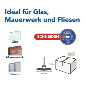 Discul diamantat Dremel MAX SC545DM 38 mm pentru taiere - Img 2