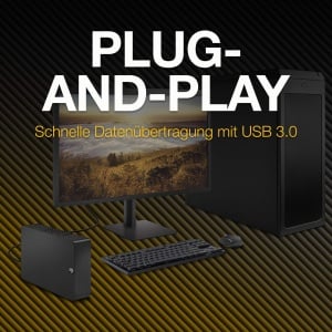 Discul extern Seagate Expansion 6TB, USB 3.0, 3.5 inch, pentru PC si Notebook - Img 4