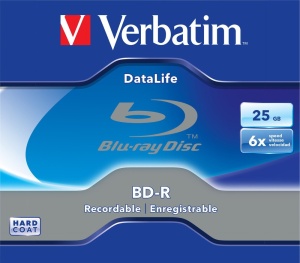 Discuri Blu-ray Verbatim DataLife BD-R 25GB, 6x, 120 mm, 1 bucata
