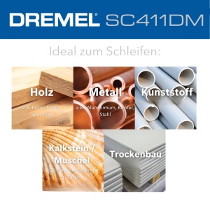 Discuri de slefuire Dremel MAX SC411DM, 3 bucati, 3.2 mm, pentru lemn, plastic, metal - Img 7