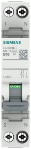 Disjunctoare Siemens 5SL60166 6kA B16 1PN compact 230V - Img 3