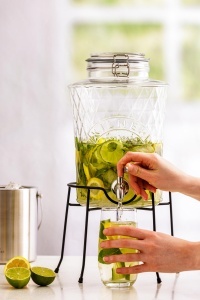 Dispensator de bauturi KILNER Diamond, 5 litri, sticla sodalime, robinet din otel inoxidabil - Img 4