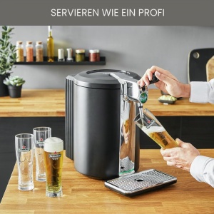 Dispenser de bere Krups Beertender VB450E10, 5 l, negru, design modern - Img 7