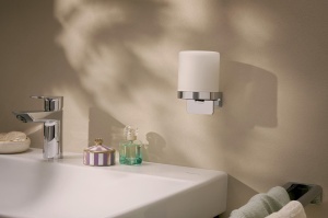 Dispenser de sapun hansgrohe AddStoris S, 200 ml, crom, montare pe perete - Img 4