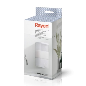 Dispenser sapun Rayen, alb, dimensiuni 9 x 8 x 18,8 cm, material de calitate