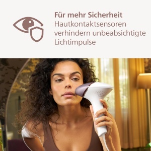 Dispozitiv de epilare Philips Lumea IPL seria 8000 - Dispozitiv de epilare cu tehnologie SenseIQ, 2 accesorii pentru corp si fata (Model BRI944/00) - Img 6