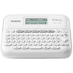 Dispozitiv de Etichetare Brother PT-D410VP, Alb, QWERTZ, 18 mm