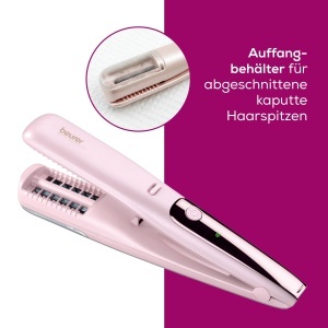 Dispozitiv de indepartare a varfurilor despicate Beurer HT 22, acumulator 2h, roz - Img 3