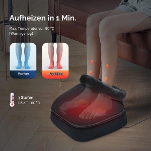 Dispozitiv de masaj pentru picioare COMFIER, 2-in-1, cu caldura, 8 noduri de masaj - Img 3
