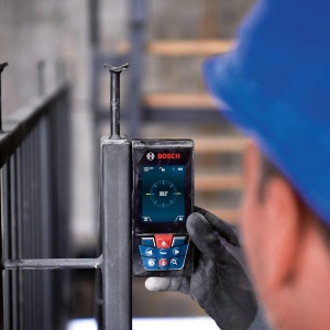 Dispozitiv de masurare laser Bosch GLM 150-27 C, raza 150 m, acumulator 3,6V, culoare albastra - Img 5