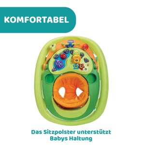 Dispozitiv de mers Chicco Walky Talky cu centru de joc electronic 3D, verde - Img 3