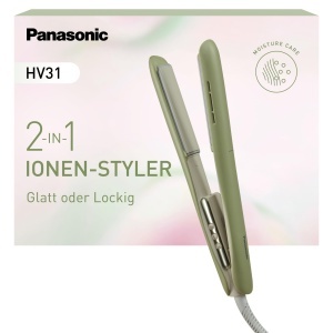 Dispozitiv de Styling pentru Par Panasonic EH-HV31-G503, 2-in-1, 5 Hitzestufen, Verde Matcha