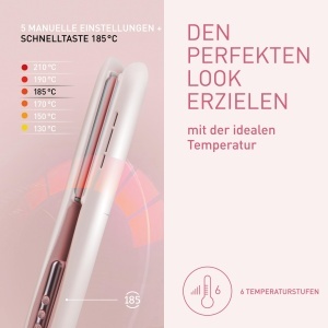 Dispozitiv de Styling pentru Par Panasonic EH-HV31-P503, 2-in-1, 5 Hitzestufen, Erdbeerrosa - Img 6