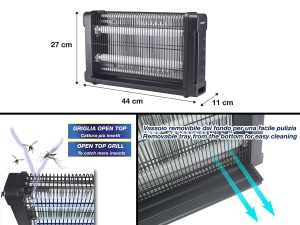 Dispozitiv electric de eliminare a insectelor BEPER P206ZAN020, 20 W, cu lumina UV - Img 3