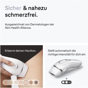 Dispozitiv IPL pentru indepartarea parului Braun Silk Expert Pro 3, albargintiu, 100 blitzemin - Img 5