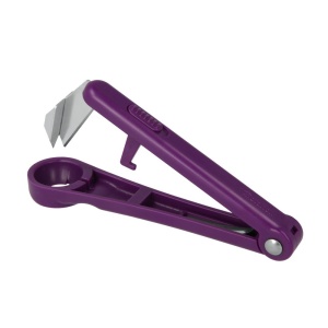 Dispozitiv pentru scos samburi Metaltex Lord Plum otel inoxidabil mov