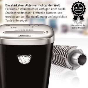 Distrugator documente Fellowes Powershred 53C P-4 Cross-Cut 10 coli 23L - Img 5
