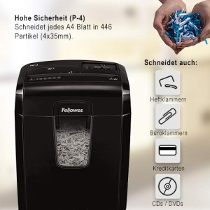 Distrugator documente Fellowes Powershred 8Cd 8 foi Cross-Cut 14L - Img 2