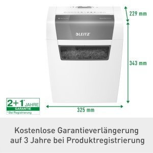 Distrugator documente Leitz IQ Home P4 15L Alb Compact si Silentios - Img 5