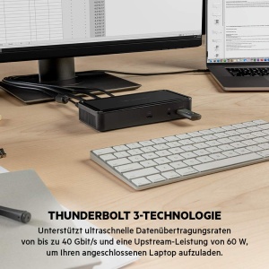 Docking station Belkin Thunderbolt 3 Dock Plus, 2x USB-C, 2x DisplayPort, 60W - Img 4