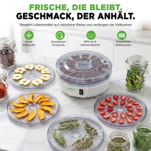 Dorrator Nutrichef 5 Rafturi, 600W, BPA-free, Alb - Img 2