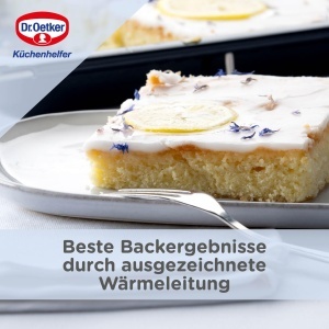 Dr Oetker Backblech Back-Liebe Emaille Albastru Reglabil Rezistent la Zgarieturi - Img 5