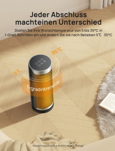 Dreo Solaris Slim H3 Incalzitor Electric Portabil PTC Ceramica Timer 12h Oscilatie 70deg - Img 7