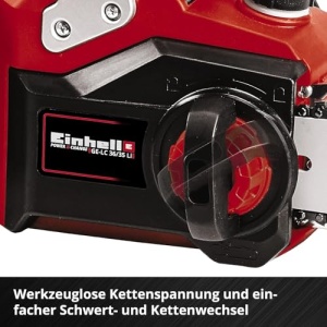 Drujba profesionala Einhell GP-LC 3635 Li-Solo 36V Brushless lungime taiere 33 cm - Img 10