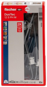 Dublu diblu fischer DUOTEC 12 pentru gips-carton si gips-fibra, 10 bucati - Img 2