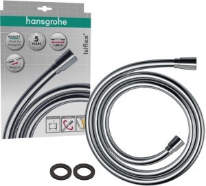 Dus cu flexibiltate hansgrohe Isiflex 1,60 m, crom, cu protectie impotriva rasucirii