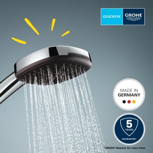 Dus cu mana GROHE Vitalio Comfort 110, 3 moduri de jet, crom, 110 mm - Img 3