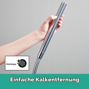 Dus cu maner hansgrohe Pulsify S, 7,9 lmin, crom, cu functie Antikalk - Img 4