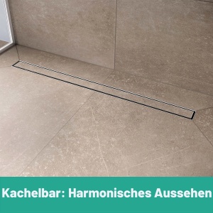 Duschrinne befliesabila hansgrohe RainDrain Compact 700, otel inoxidabil, instalare ultraflata - Img 5