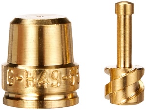 Duza de pulverizare GLORIA G-H 49-55, din alama, 1 mm, unghi 55 - Img 3