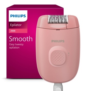 Epilator electric Philips Series 2000 BRE22900 negru cablu rezultate de lunga durata