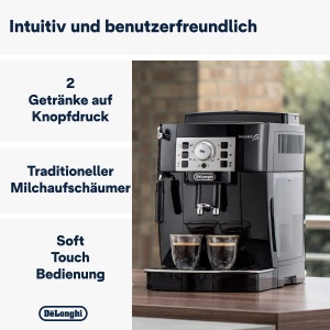 Espressor automat DeLonghi Magnifica S ECAM22110B Negru Sistem spumare lapte - Img 2