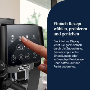 Espressor automat DeLonghi Magnifica Start ECAM22260BG LatteCrema 4 bauturi One-Touch Negru-Gri - Img 5